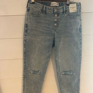 Abercrombie kids mini mom jeans 17/18 short